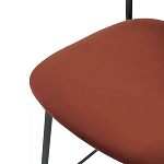 Стул барный с широкой полукруглой спинкой Chair Smooth Shapes варинант исполнения - 5 | Loft Concept в Омске