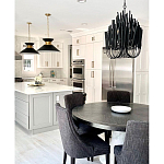 Люстра черная с несколькими ярусами деревянных палочек Bright Wooden Chandelier варинант исполнения - 4 | Loft Concept в Омске