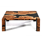 Кофейный Стол River in Autumn Elm Resin Coffee Table варинант исполнения - 1 | Loft Concept в Омске