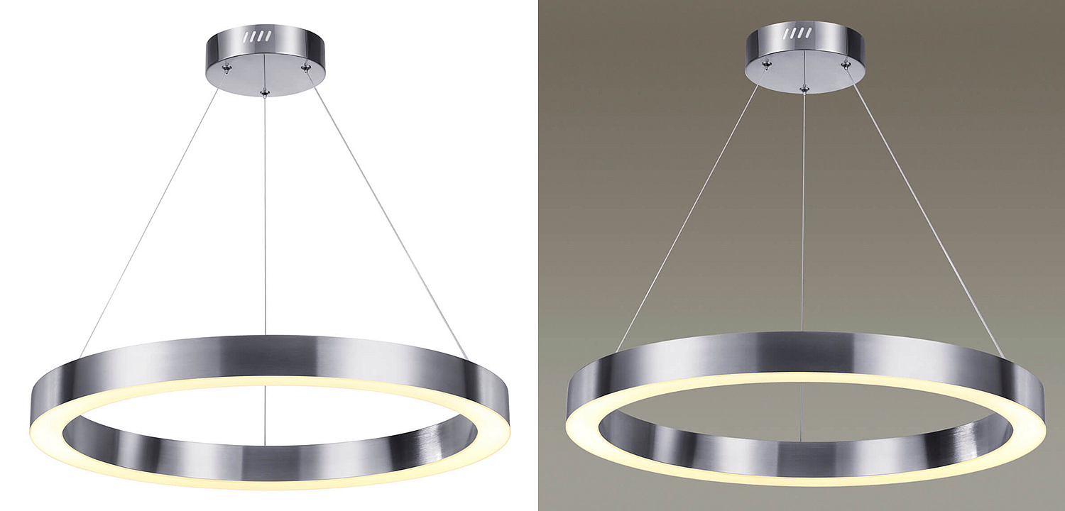 Подвесной светильник Nickel Ribbon Ring 60 Подвесной светильник Nickel Ribbon Ring 60 - Loft-Concept в Омске