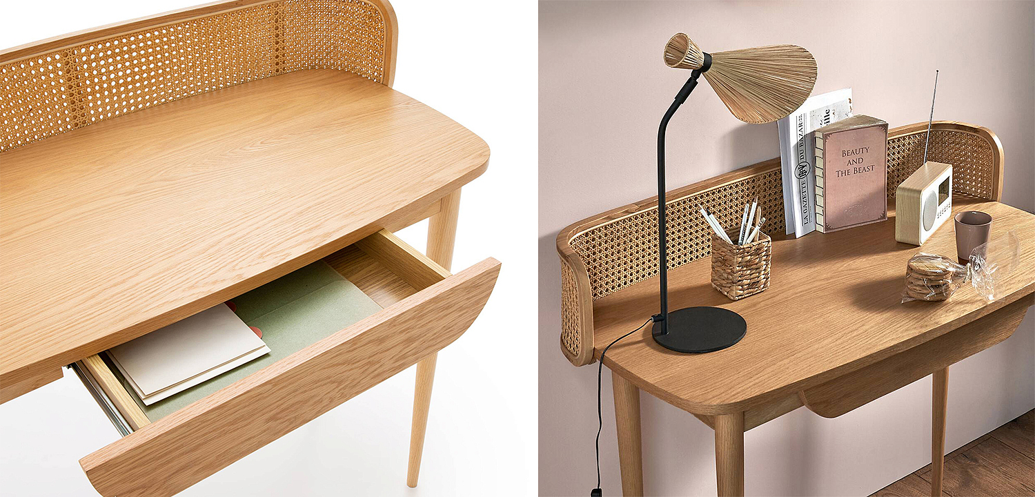 Рабочий стол Morten Wicker Table Рабочий стол Morten Wicker Table - Loft-Concept в Омске