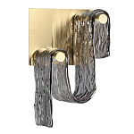 Бра волнистой формы из фактурного стекла Wave варинант исполнения - 1 | Loft Concept в Омске