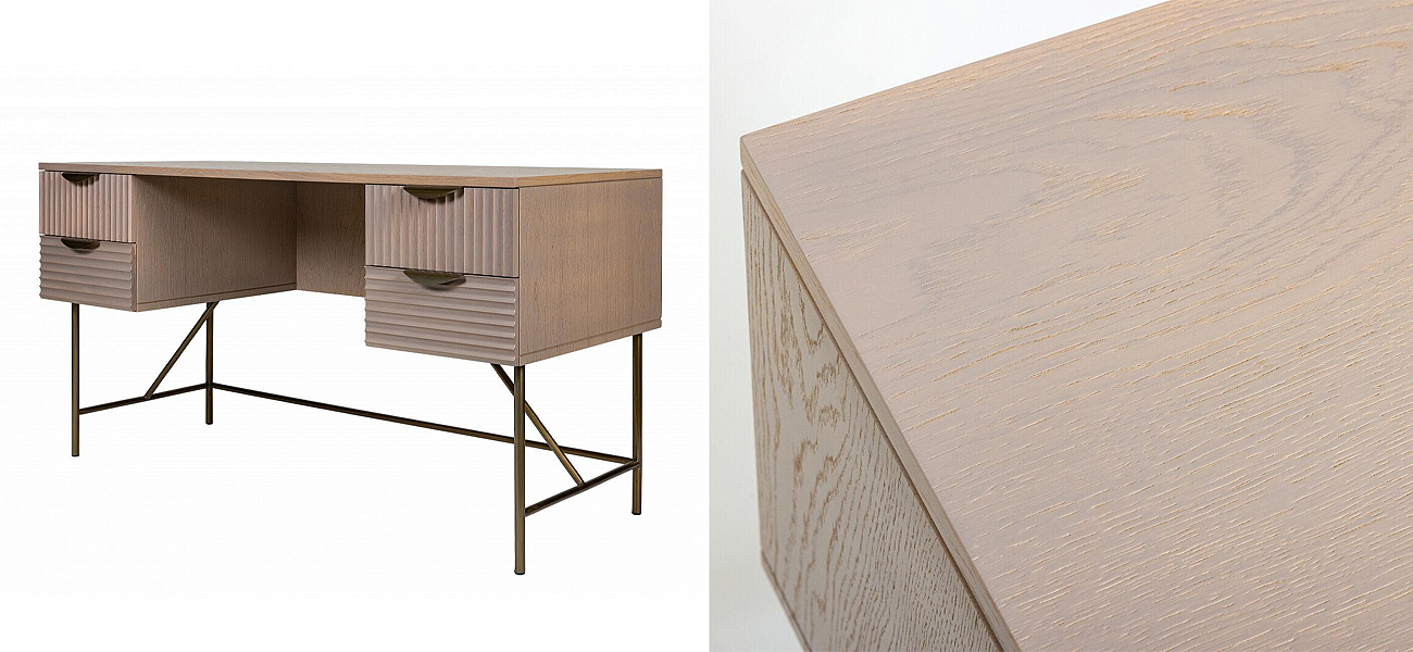 Рабочий стол Antique Order Бежевый Шпон Дуба Рабочий стол Antique Order Бежевый Шпон Дуба - Loft-Concept в Омске