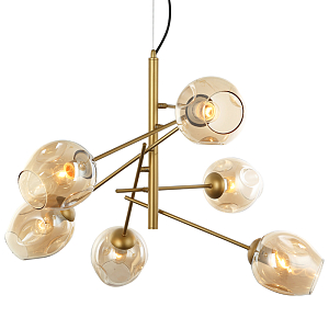 Люстра Branching Bubble Chandelier Vertical Gold