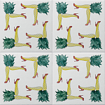 Плитка дизайнерская с рисунком Пина Колада варинант исполнения - 1 | Loft Concept в Омске