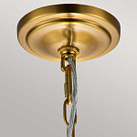 Подвесной светильник латунного цвета с прозрачным стеклянным плафоном Feiss варинант исполнения - 3 | Loft Concept в Омске