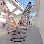 Подвесной светильник из металла Rays of Light варинант исполнения - 3 | Loft Concept в Омске