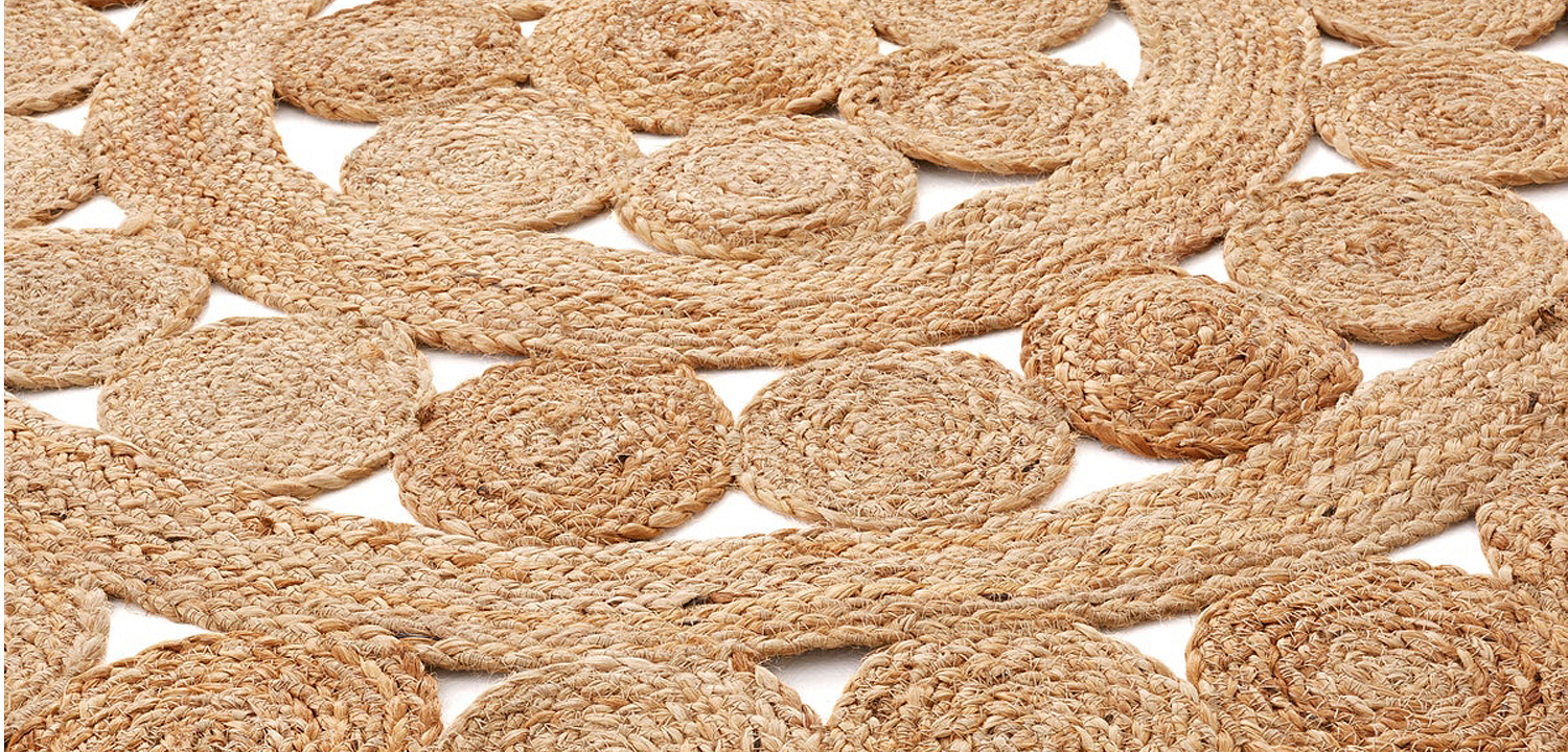 Ковер Wicker Circles Carpet 100% джут Ковер Wicker Circles Carpet 100% джут - Loft-Concept в Омске