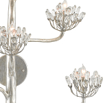 Бра серебряное в виде растения Silver Flower Glade варинант исполнения - 1 | Loft Concept в Омске