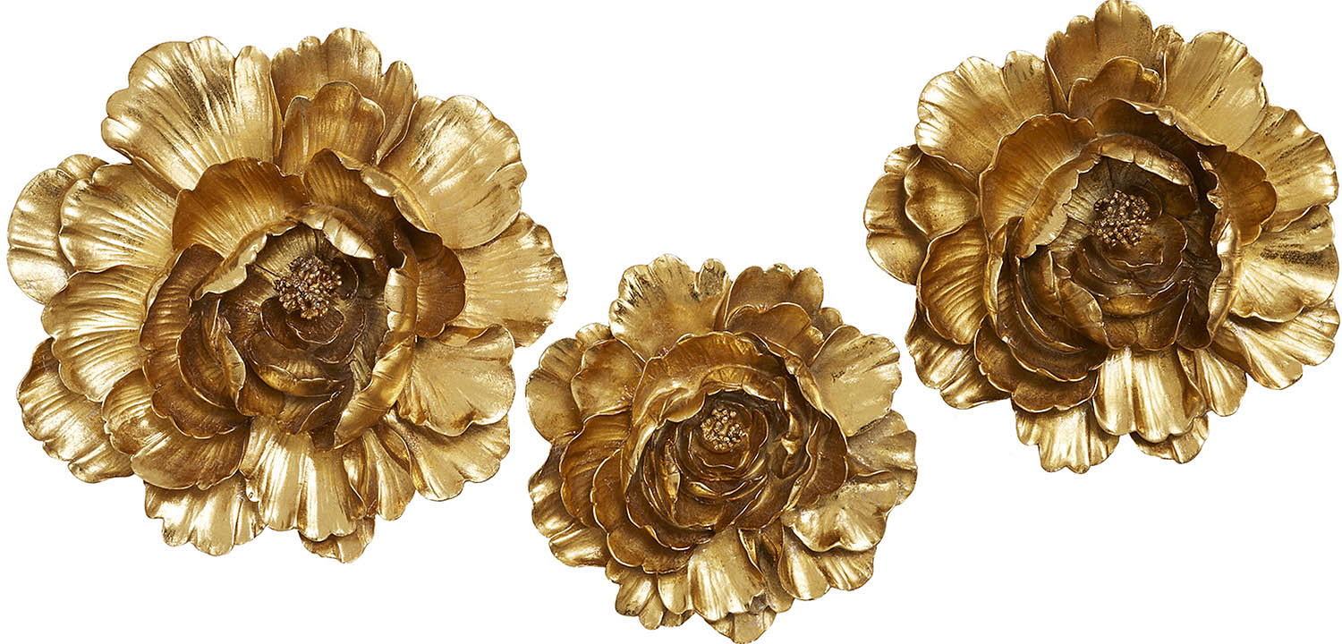Аксессуар на стену Decor Flowers Rose Hip gold Аксессуар на стену Decor Flowers Rose Hip gold - Loft-Concept в Омске