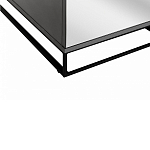 Двухдверный шкаф с зеркальными дверцами Strict Lines варинант исполнения - 4 | Loft Concept в Омске