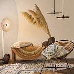 Чехол на подушку с узором в этно-стиле Blue Ikat варинант исполнения - 7 | Loft Concept в Омске