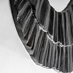 Зеркало в фактурной черной раме в современном стиле Black Maelstrom варинант исполнения - 2 | Loft Concept в Омске