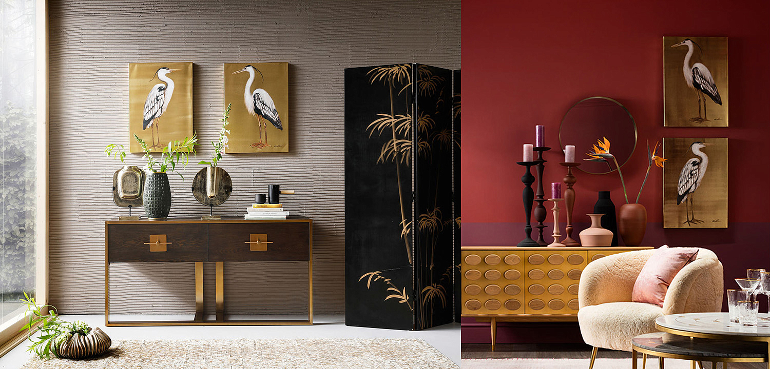 Картина Gold Heron II Картина Gold Heron II - Loft-Concept в Омске