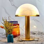 Настольная лампа c абажуром в форме купола из натурального камня  Heavenly Harmony варинант исполнения - 3 | Loft Concept в Омске