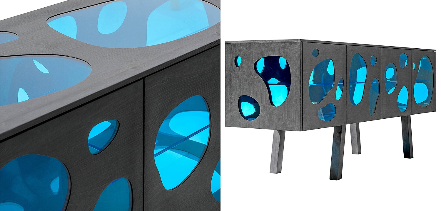 Комод Campana Brothers Sideboard Aquario Prototype Glass and Wood by BD Комод Campana Brothers Sideboard Aquario Prototype Glass and Wood by BD - Loft-Concept в Омске