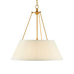 Подвесной светильник светодиодный с фактурным тканевым конусообразным абажуром White Fabric Lampshade варинант исполнения - 1 | Loft Concept в Омске