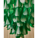 Люстра из стеклянных зеленых лепестков Petalled Illuminator варинант исполнения - 6 | Loft Concept в Омске