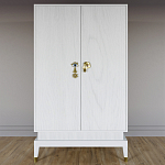 Платяной шкаф Elsa Dreams White с 2-мя фасадами варинант исполнения - 5 | Loft Concept в Омске