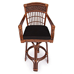 Барный стул из ротанга Eloise коричневый варинант исполнения - 2 | Loft Concept в Омске