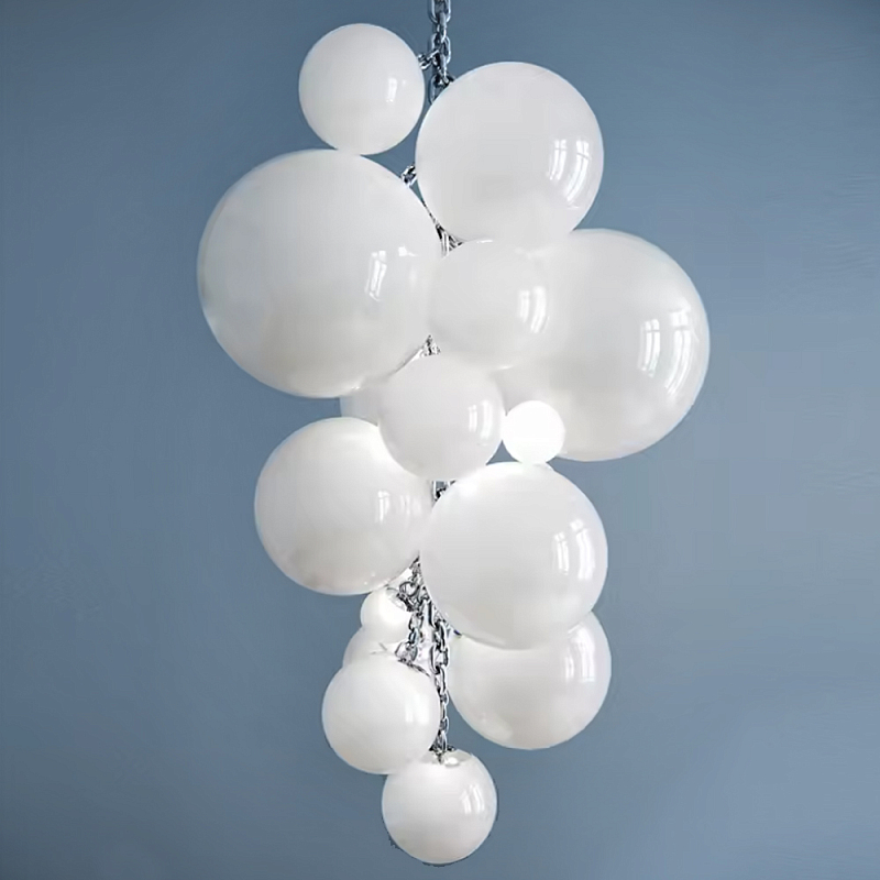 Люстра Grape Balls Белое стекло Белый Люстра Grape Balls Белое стекло Белый в Омске | Loft Concept