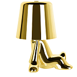 Настольная лампа фигурная золотого цвета с гладким абажуром Высота 17 см Sophia варинант исполнения - 4 | Loft Concept в Омске