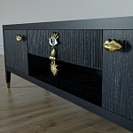 TV-тумба Дизайнерская Elsa Dreams Black варинант исполнения - 2 | Loft Concept в Омске