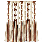 Дизайнерский Декор на стену с кисточками из хлопковых нитей wall panel Thread brushes варинант исполнения - 4 | Loft Concept в Омске