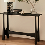 Консоль деревянная чёрная Black Tanner варинант исполнения - 4 | Loft Concept в Омске