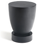 Приставной столик из массива манго Tom-tom Black варинант исполнения - 1 | Loft Concept в Омске