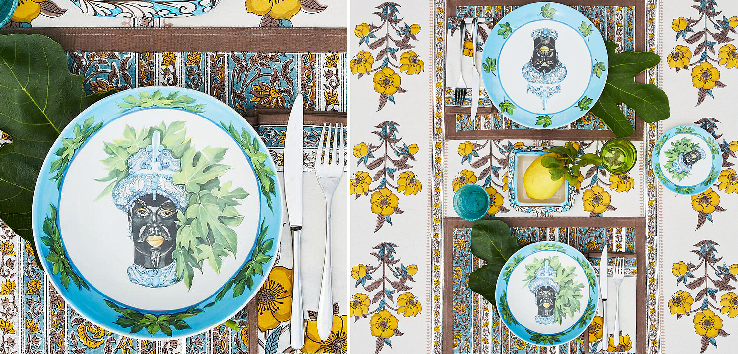 Тарелка Abhika SOUP PLATE MORO HEAD D22,5 Тарелка Abhika SOUP PLATE MORO HEAD D22,5 - Loft-Concept в Омске