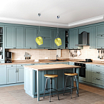 Подвесной светильник со стеклянном плафоном в форме бокала Kaleido варинант исполнения - 33 | Loft Concept в Омске