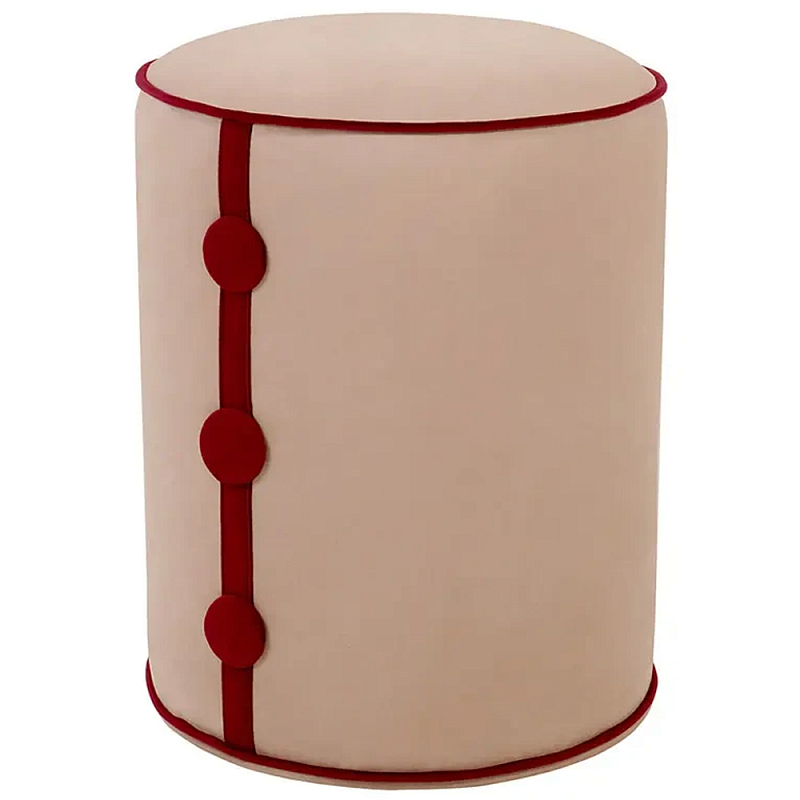 Круглый пуф Olivia Dots Pouf Бежевый Розовый Бирюзовый Зеленый Круглый пуф Olivia Dots Pouf Бежевый Розовый Бирюзовый Зеленый в Омске | Loft Concept