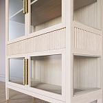 Витрина Primo со стеклянными фасадами и 2 ящиками Светлый дуб варинант исполнения - 5 | Loft Concept в Омске