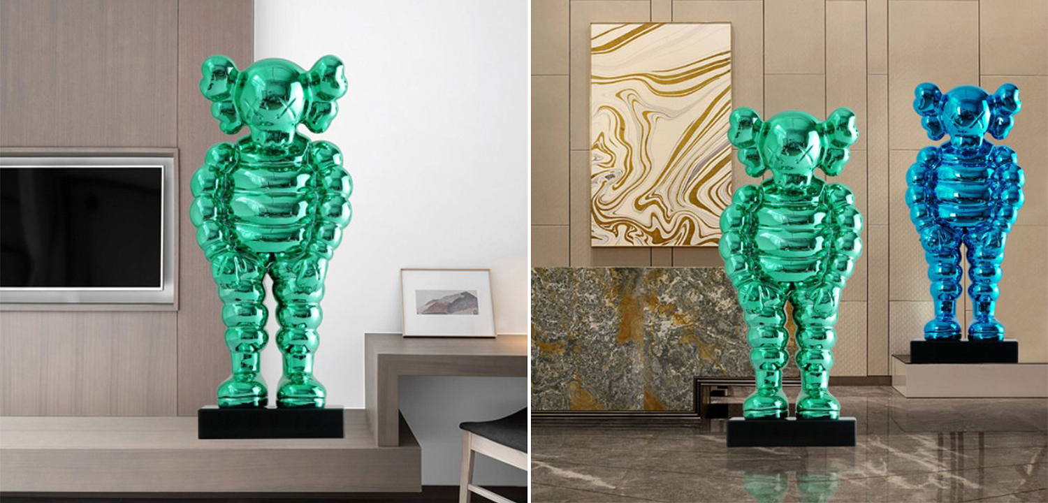 Статуэтка KAWS Bowed Down Green on stand Статуэтка KAWS Bowed Down Green on stand - Loft-Concept в Омске