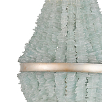 Люстра с каскадом из стеклянных декоративных элементов Shining Sea Glass варинант исполнения - 1 | Loft Concept в Омске