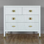 Бельевой Комод с 4 ящиками Elsa Dreams White варинант исполнения - 5 | Loft Concept в Омске