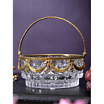 Корзиночка из прозрачного стекла с бронзовой ручкой Eden Garden варинант исполнения - 4 | Loft Concept в Омске