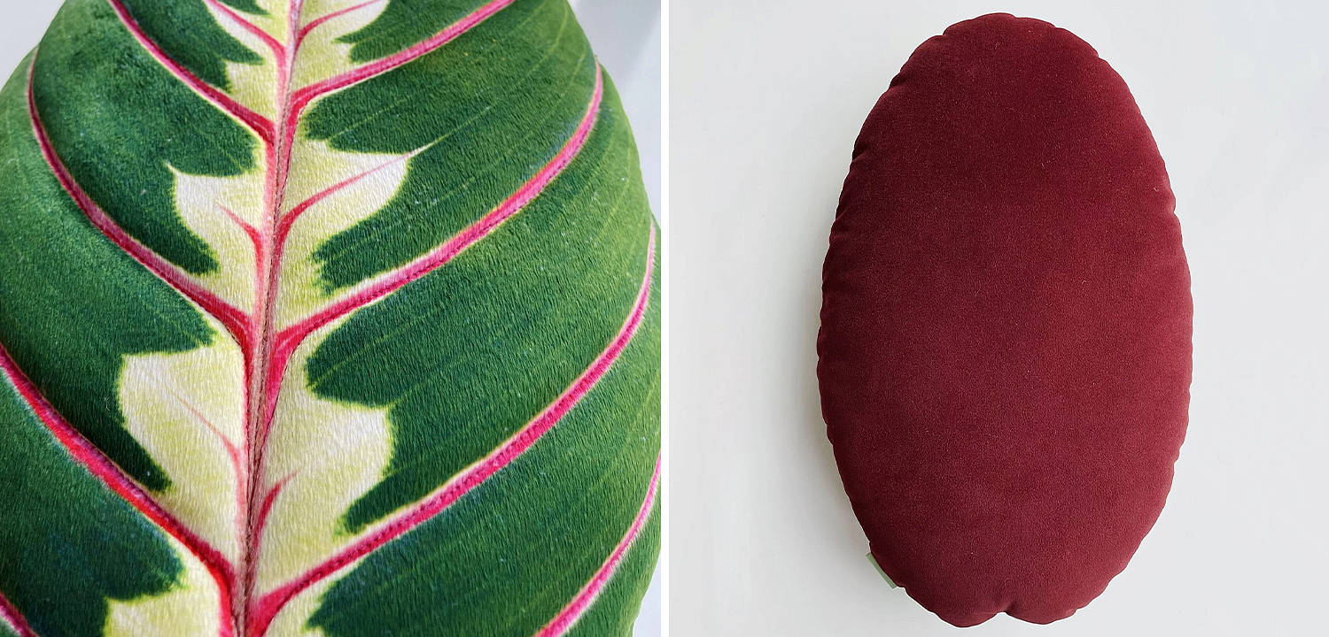 Декоративная подушка Botanical Cushion Maranta Trikolor Декоративная подушка Botanical Cushion Maranta Trikolor - Loft-Concept в Омске