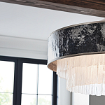 Люстра круглая с подвесками из текстурированного стекла молочного цвета Hinkley варинант исполнения - 7 | Loft Concept в Омске