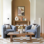 Стол журнальный из массива и шпона дуба Oak Essence Carden варинант исполнения - 6 | Loft Concept в Омске