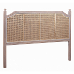 Изголовье кровати коричневое с обивкой из ротанга Olivia Headboard варинант исполнения - 1 | Loft Concept в Омске