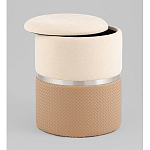 Пуф Mauldine с ящиком бежевый с экокожей варинант исполнения - 2 | Loft Concept в Омске