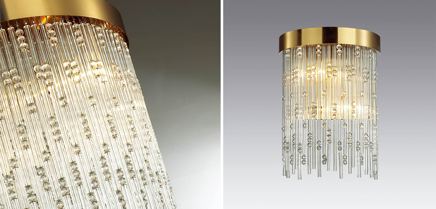 Бра Hailstorm Rain Kerri Wall lamp gold Бра Hailstorm Rain Kerri Wall lamp gold - Loft-Concept в Омске