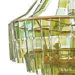 Люстра круглая каскадная Explosion of Green Shades зеленое стекло варинант исполнения - 1 | Loft Concept в Омске