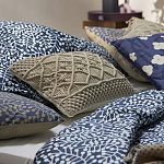 Постельное белье темно-синего цвета с рисунком Blossom Essence Sophie варинант исполнения - 6 | Loft Concept в Омске