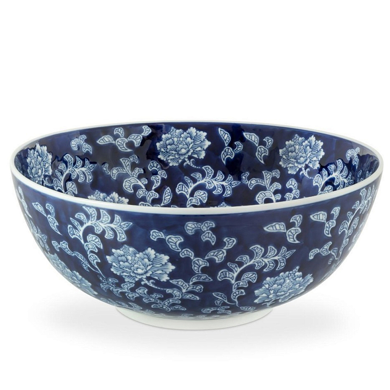 Салатник Bowl Chinoiserie Белый Синий в Омске | Loft Concept 