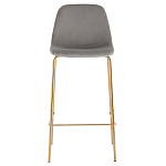 Барный стул на золотистых ножках VENDRAMIN Grey варинант исполнения - 2 | Loft Concept в Омске