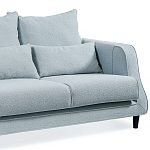 Диван Seldon с мягкими подушками голубое букле варинант исполнения - 3 | Loft Concept в Омске