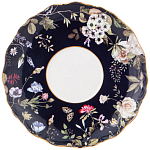 Чайный набор из фарфора темно-синий с рисунком цветов на 6 персон 12 предметов 280 мл Garden Whisper Porcelain Set  варинант исполнения - 2 | Loft Concept в Омске